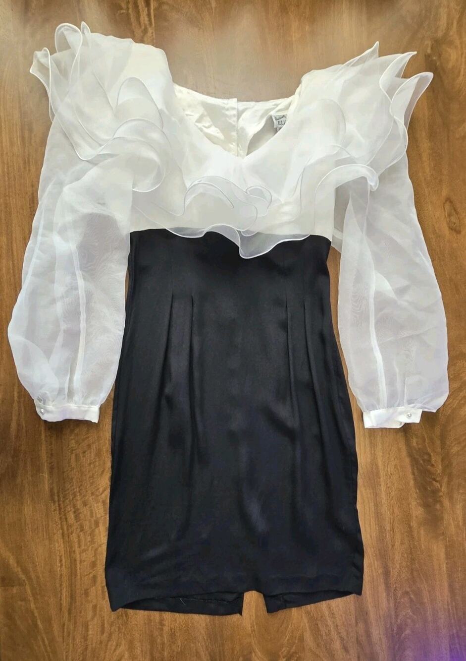 VTG 80s Glam Avant Garde Goth Whimsigoth Party Dress